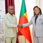 AUDIENCE À LA HAUTE COUR DE JUSTICE : L&rsquo;He Aldo N’dah Kouagou échange avec la Présidente Dandi Gnamou sur les enjeux de la jeunesse