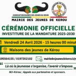 MAIRIE DES JEUNES DE KÉROU : L&rsquo;investiture de la nouvelle équipe prévue ce vendredi